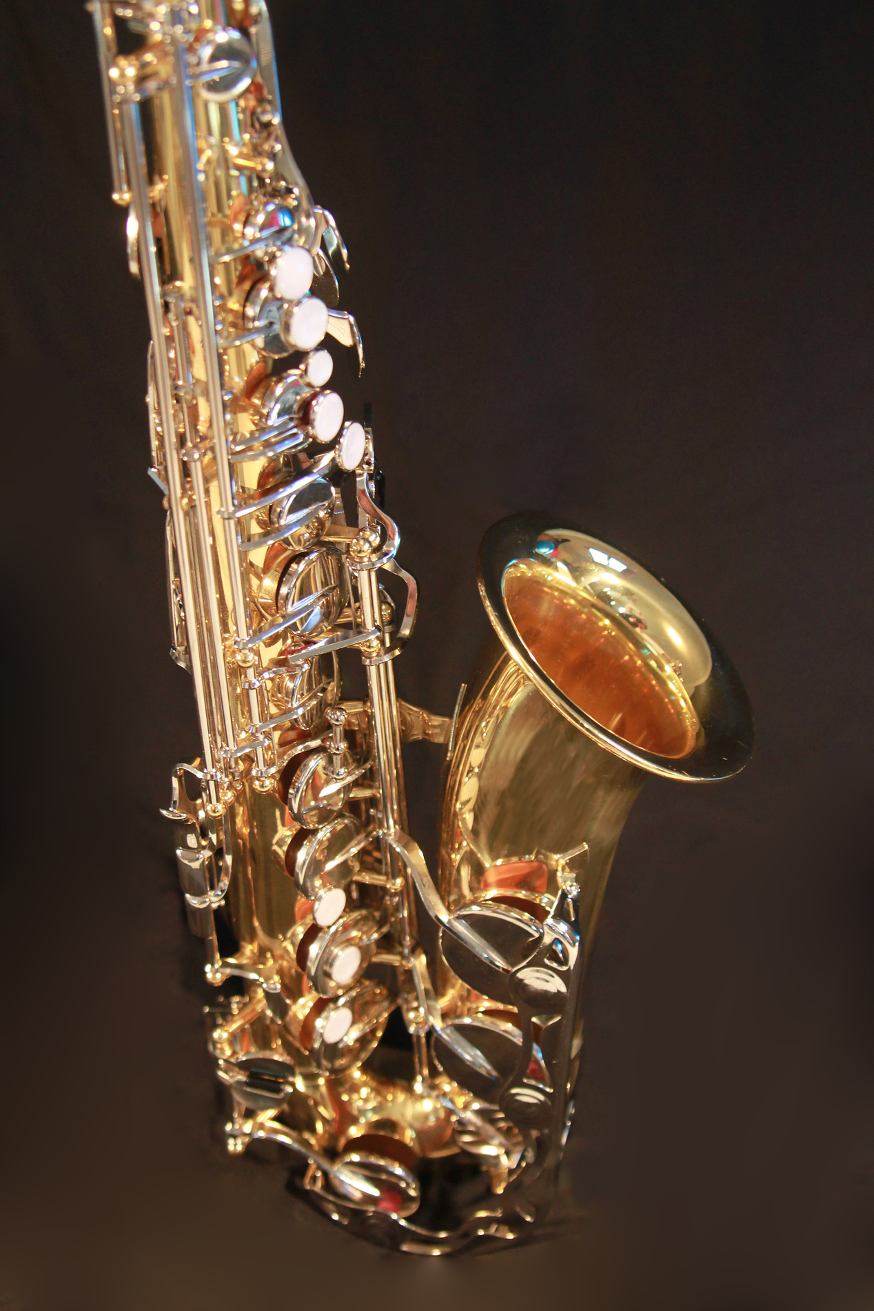 brass saxaphone